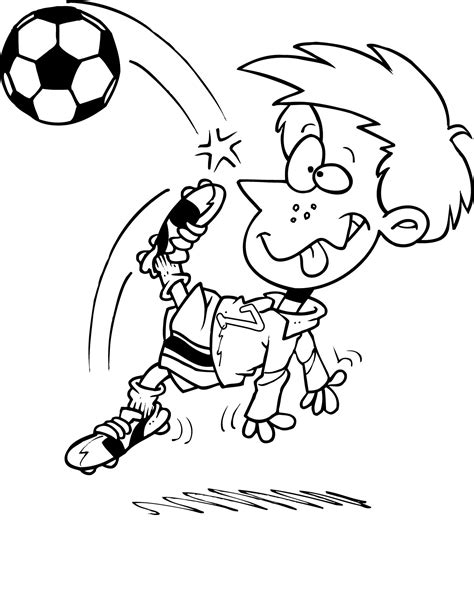 Free Soccer Coloring Pages Printable For Kids