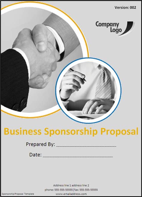 Free Sponsorship Proposal Templates for Word