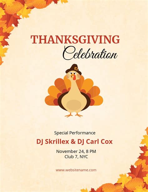 Free Thanksgiving Flyer Templates