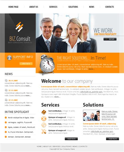 Free Website Templates for Business Services