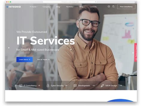 Free Website Templates for Service Providers