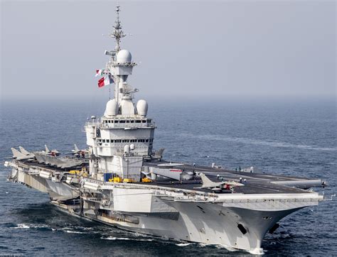 French Navy's Charles De Gaulle aircraft carrier