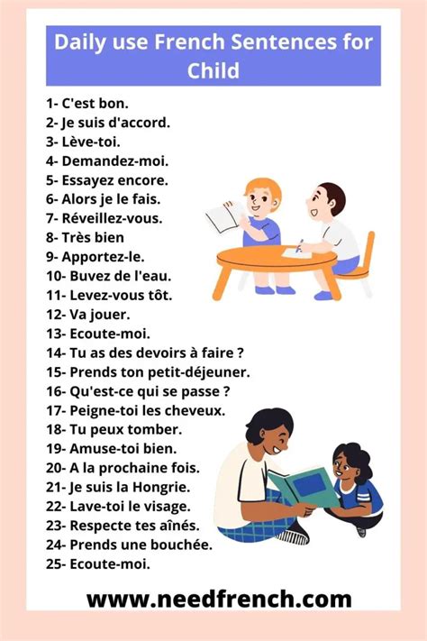 French Sentences Starting With J