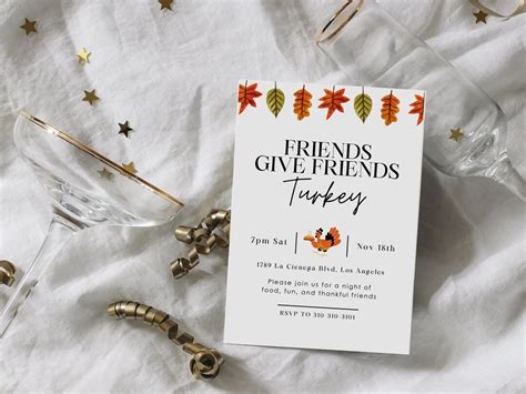 Friendsgiving Invitation Design