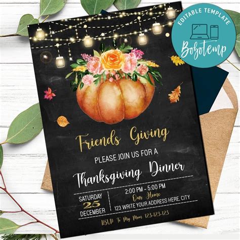 Examples of Friendsgiving Invitations