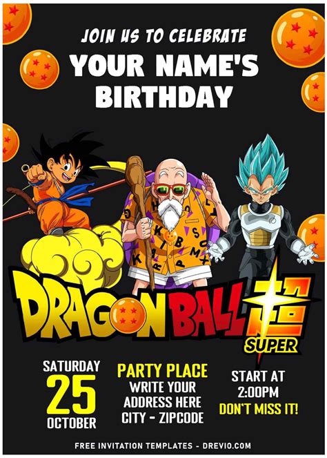 Frieza Invitation Template