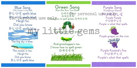 Frog Street Press Songs Printables Gallery Image 1