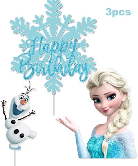 Free Frozen Cake Topper Printable Templates