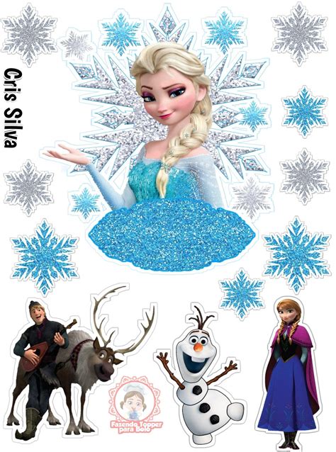 Elsa and Anna Cake Topper