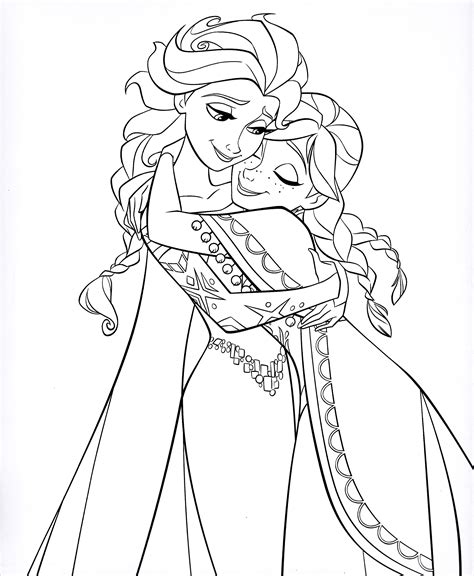 Frozen Elsa coloring sheet