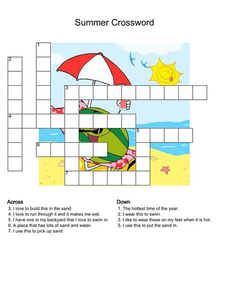 Fun Crossword Puzzles For Kids To Print And Enjoy