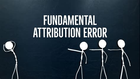 Fundamental Attribution Error