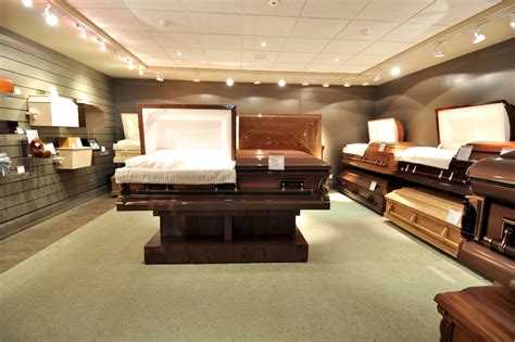 Funeral home casket selection