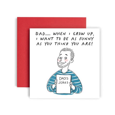 Funny dad jokes card