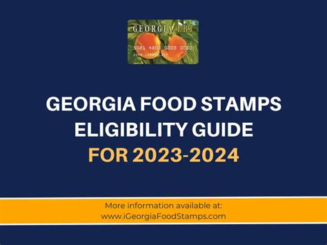 Future Directions for Food Stamps in Georgia