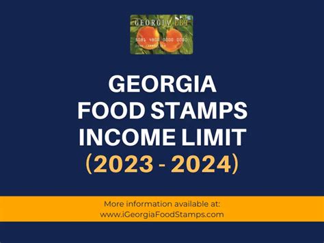 GA Food Stamps Income Limits