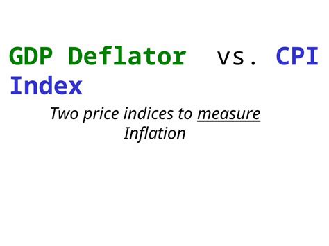 GDP deflator tips