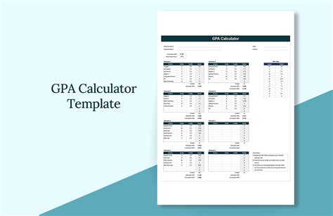 GPA calculator Excel template download