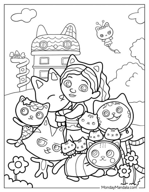 Gabby Dollhouse Coloring Page