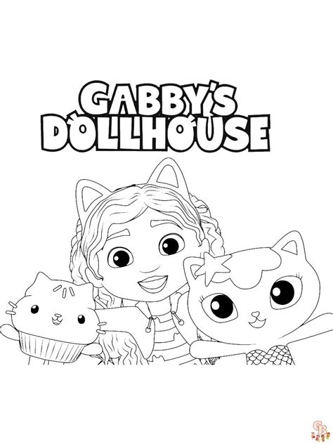 Gabby Dollhouse Coloring Page