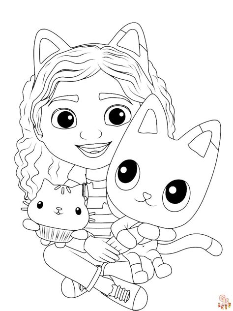 Gabby Dollhouse Coloring Page