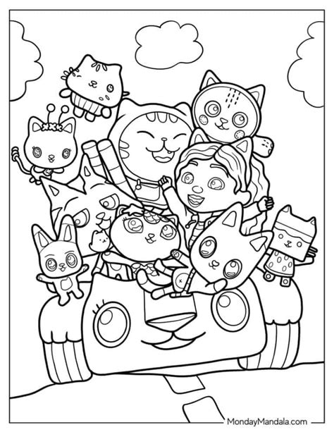 Gabby Dollhouse Coloring Page