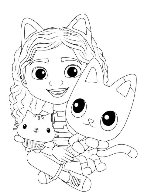 Gabby Dollhouse Coloring Pages