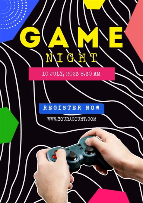 Game Night Flyer Template Example 2