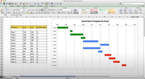 Gantt Chart Excel Template