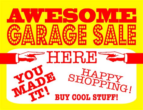 Garage Sale Signs