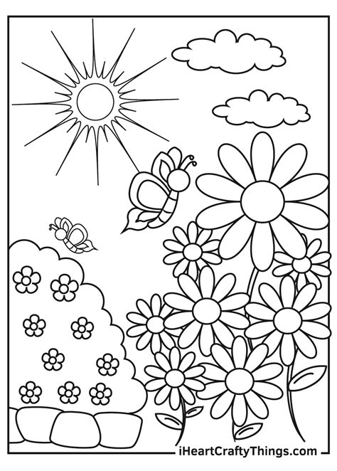 Garden Coloring Pages for Kids