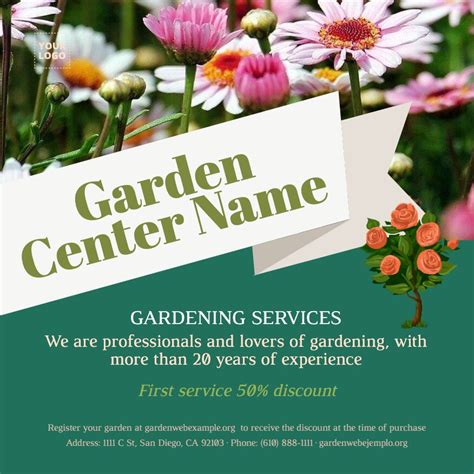 Gardening Flyer Template in Word