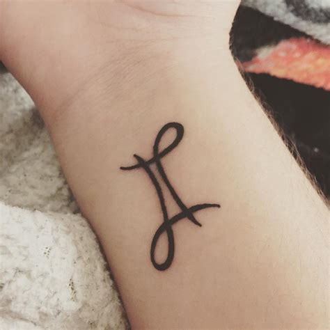 Gemini Symbol Tattoo Design