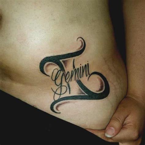 Gemini Symbol Tattoo Ideas and Inspiration