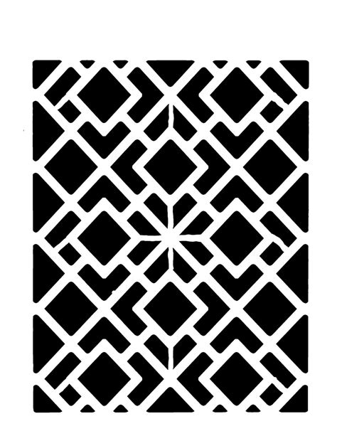 Geometric Patterns Stencil