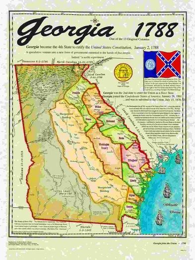 Georgia Colonial Map