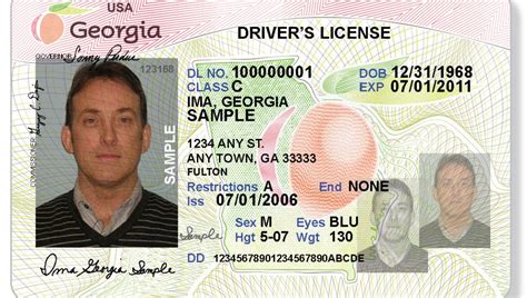 Georgia Drivers License Image 3