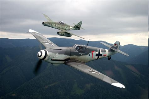 German aircraft on display in a museum