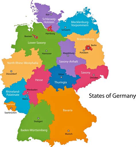 Description of Germany Map Regions