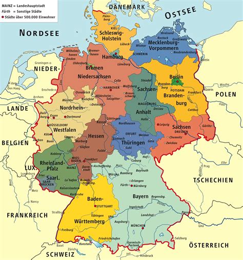 Description of Germany Political Map