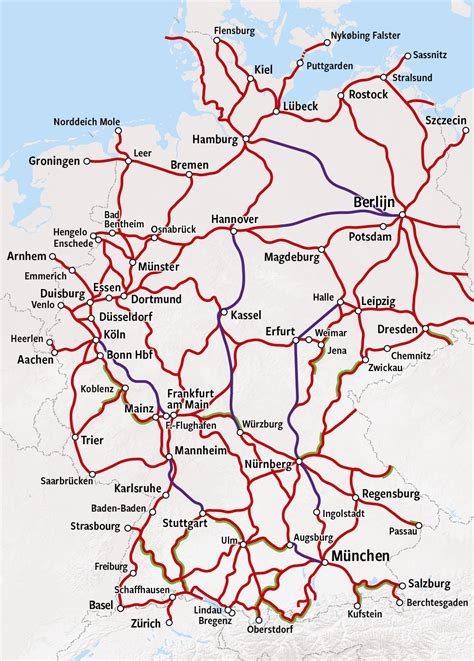 Description of Germany Train Map