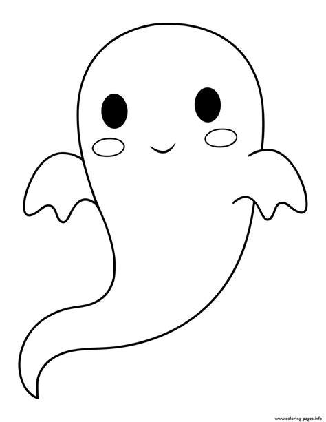 Ghost Coloring Page For Kids