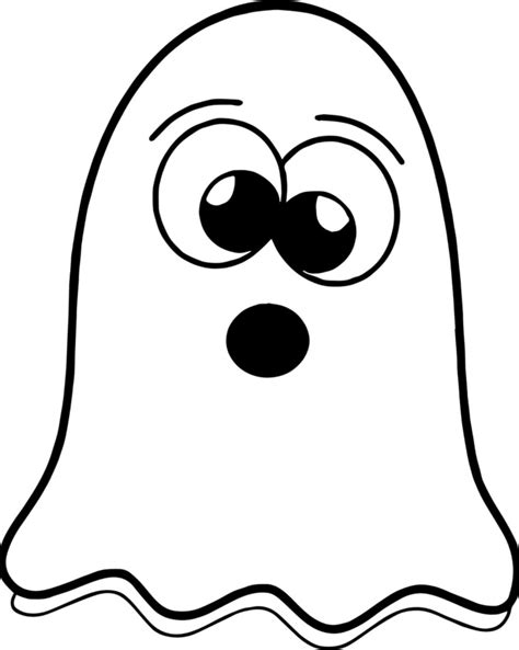 Ghost Coloring Pages Printable For Kids Free Download