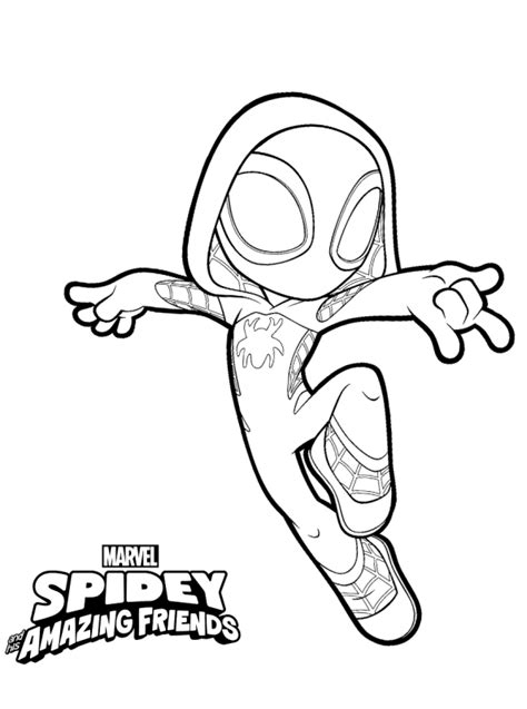 Ghost Friends Coloring Page