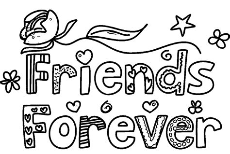 Ghost Friends Forever Coloring Page