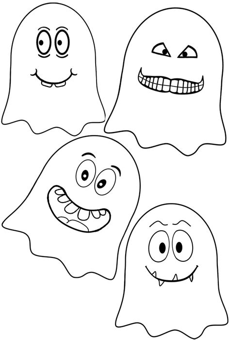 Ghost Pals Coloring Page