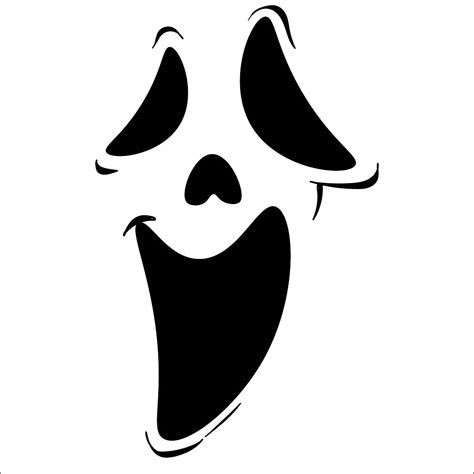 Ghostly Ghoul Pumpkin Face Template