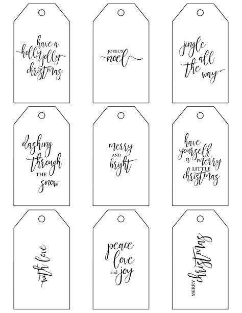 Gift Tag Invitation Template