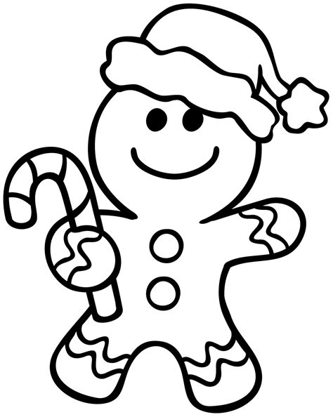 Gingerbread Man Coloring Pages for Kids