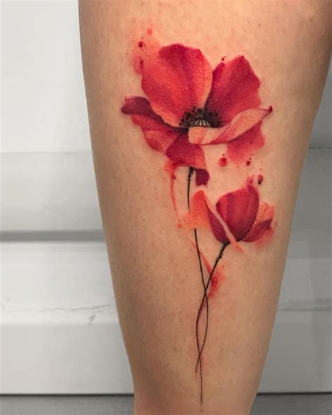 Gladiolus Poppy Tattoos